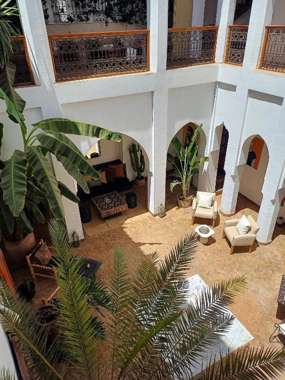 Zahrada ubytování Riad Miski