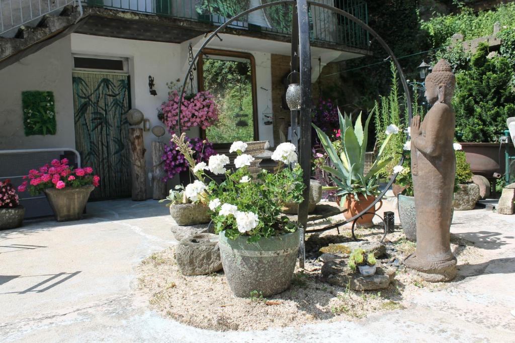 Vonkajšia záhrada v ubytovaní Studio Malou, cuisine, salle d'eau, terrasse amenagée