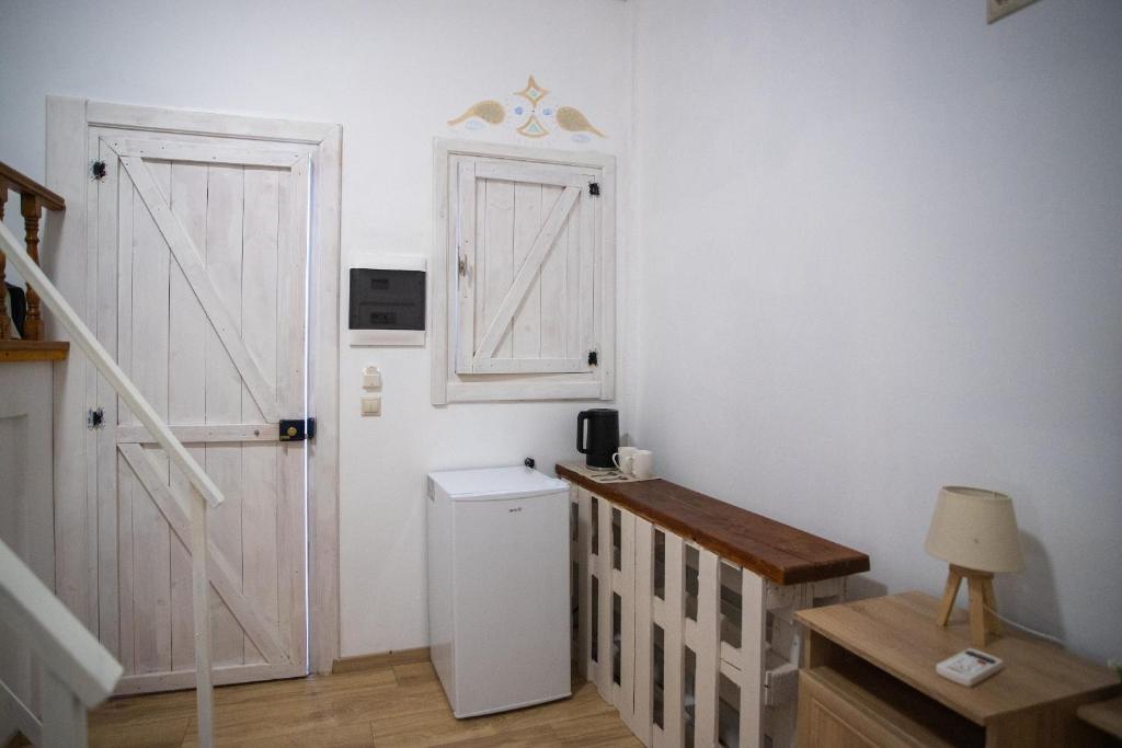 Kuchyň nebo kuchyňský kout v ubytování il Melograno Studios Pefkos Lindos