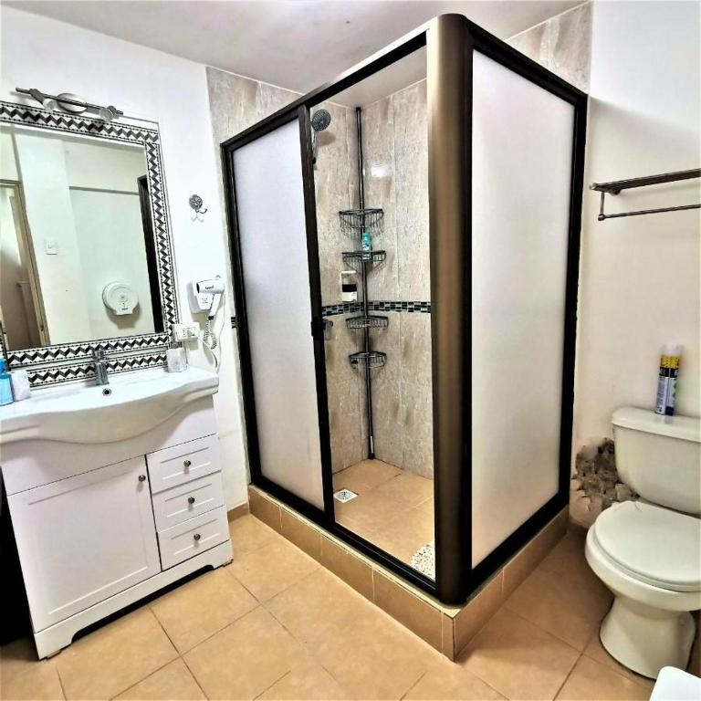Un baño de Hostal Vivo Concepción