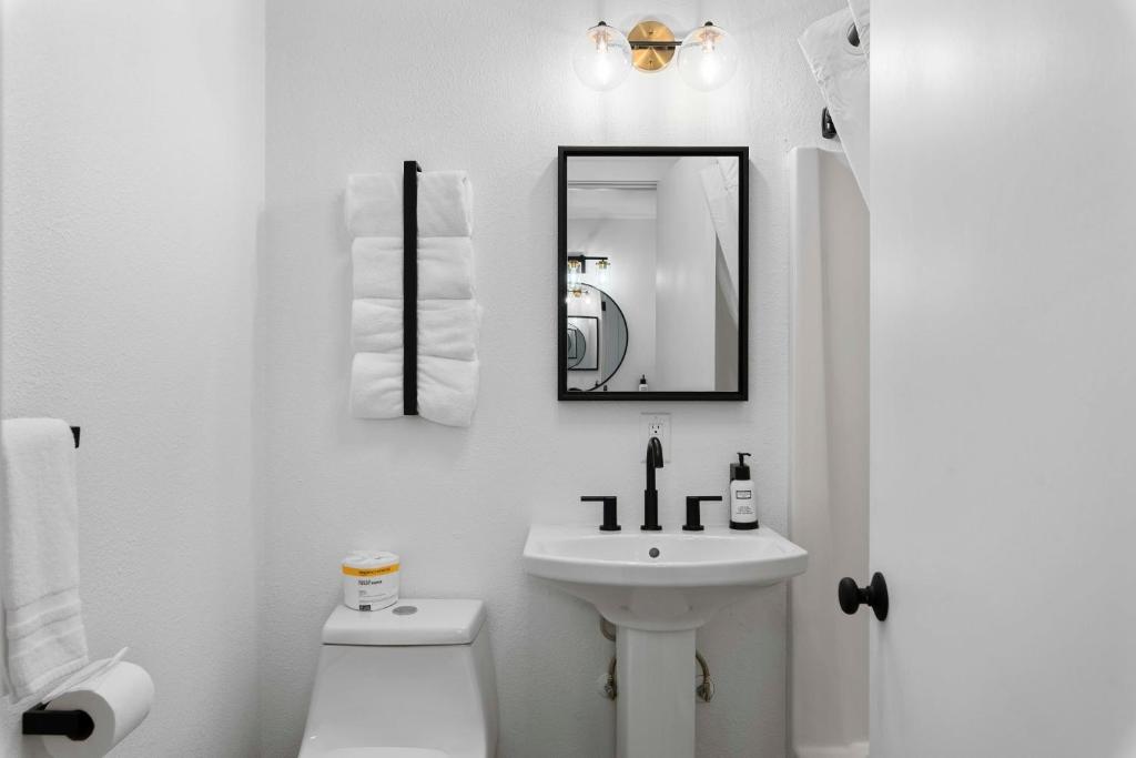 Koupelna v ubytování Cashmere Inn