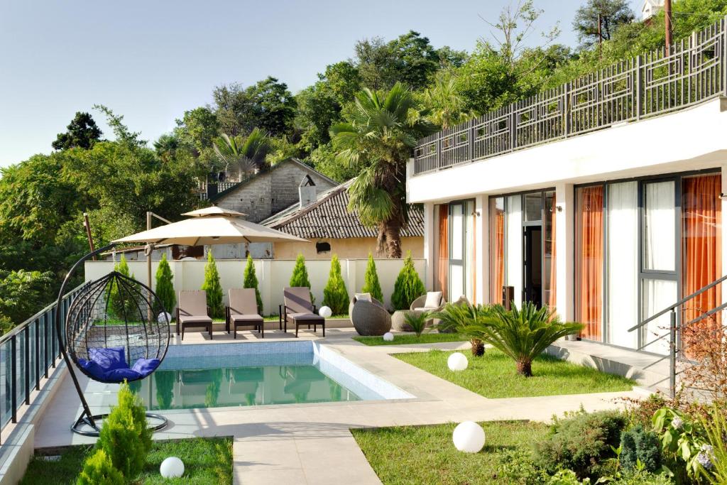 Bazén v ubytování Sun Wine Hotel nebo v jeho okolí