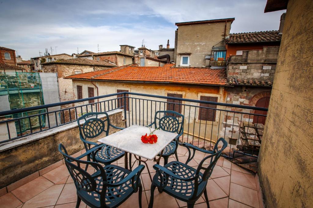 Balkón nebo terasa v ubytování Hotel Fortuna