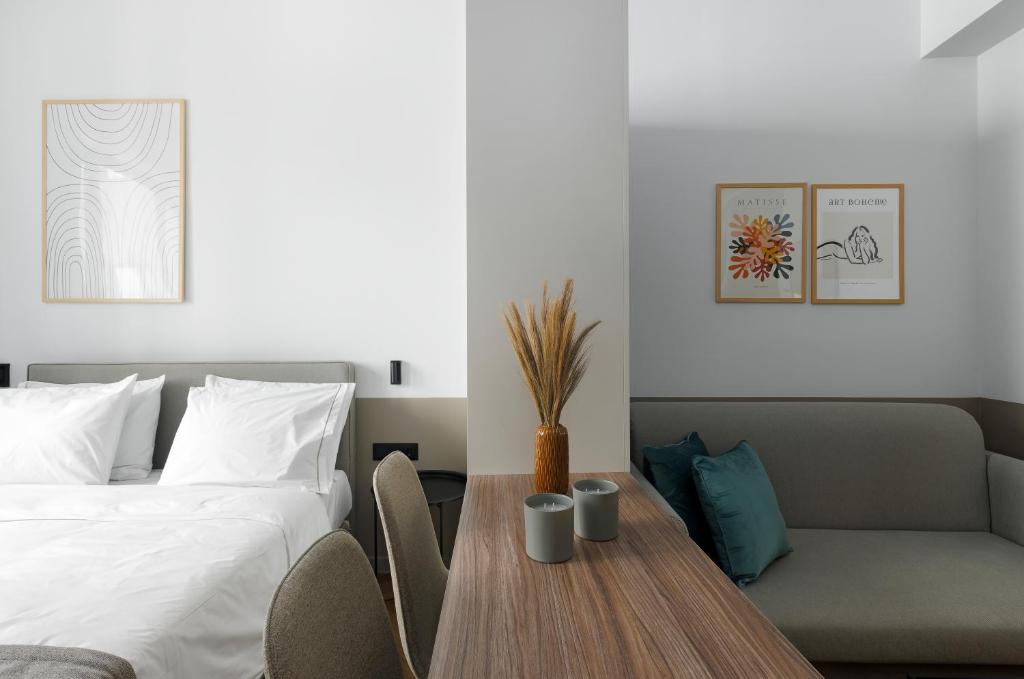 Posezení v ubytování Ermass Modern Living Apartments