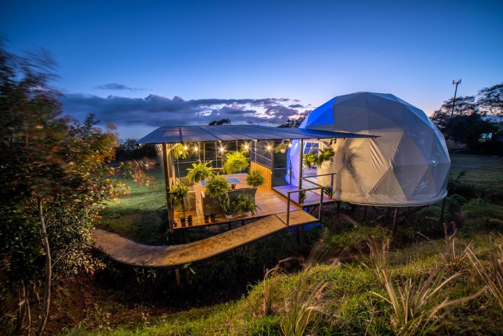 Zahrada ubytování Tocuma Glamping