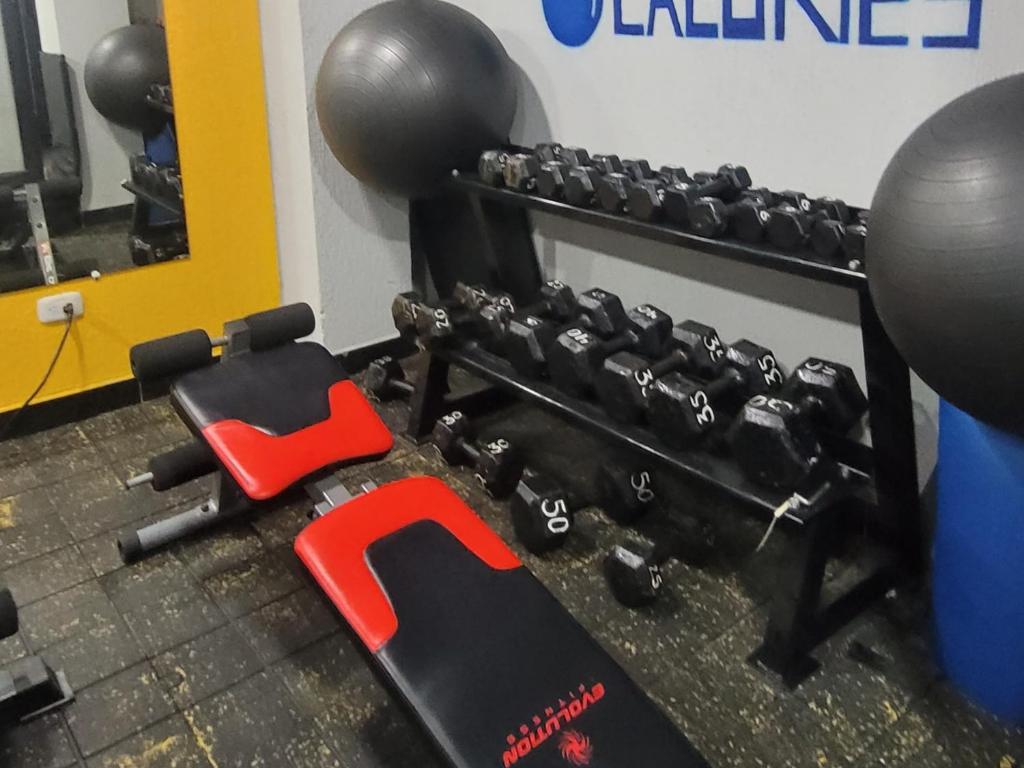 Fitness centrum a/nebo fitness zařízení v ubytování Las Aguas Experience