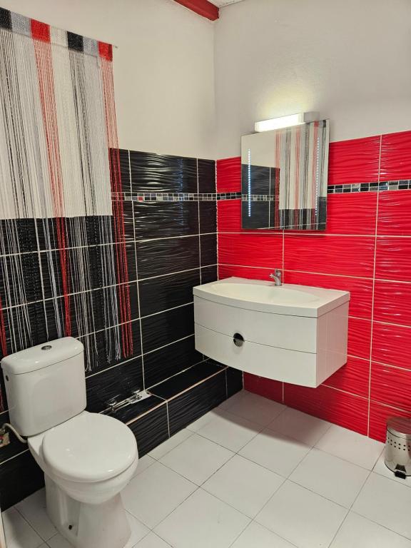 Koupelna v ubytování Gîte Rubis Passion