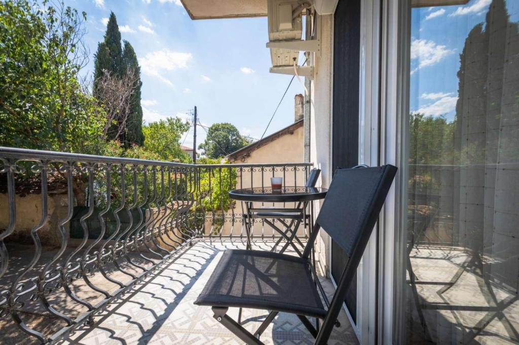 Un balcon sau o terasă la Rosi Apartment