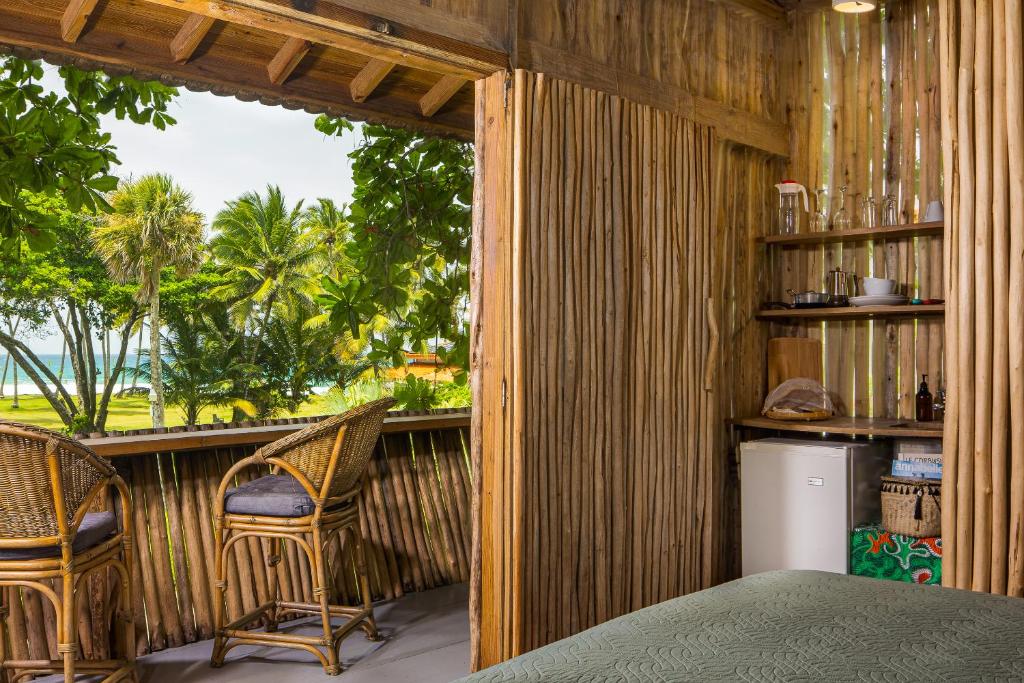 Balkón nebo terasa v ubytování El Encuentro Surf Lodge