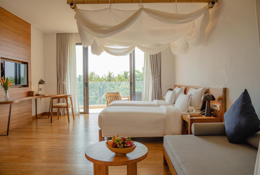 Phòng Deluxe 2 Giường Đơn Nhìn Ra Vườn