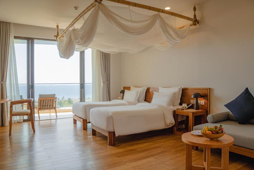 Phòng Deluxe 2 Giường Đơn Nhìn Ra Biển