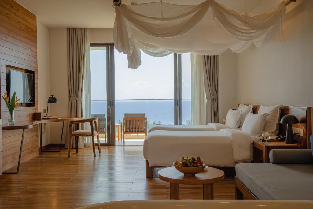 Phòng Deluxe 2 Giường Đơn Nhìn Ra Biển