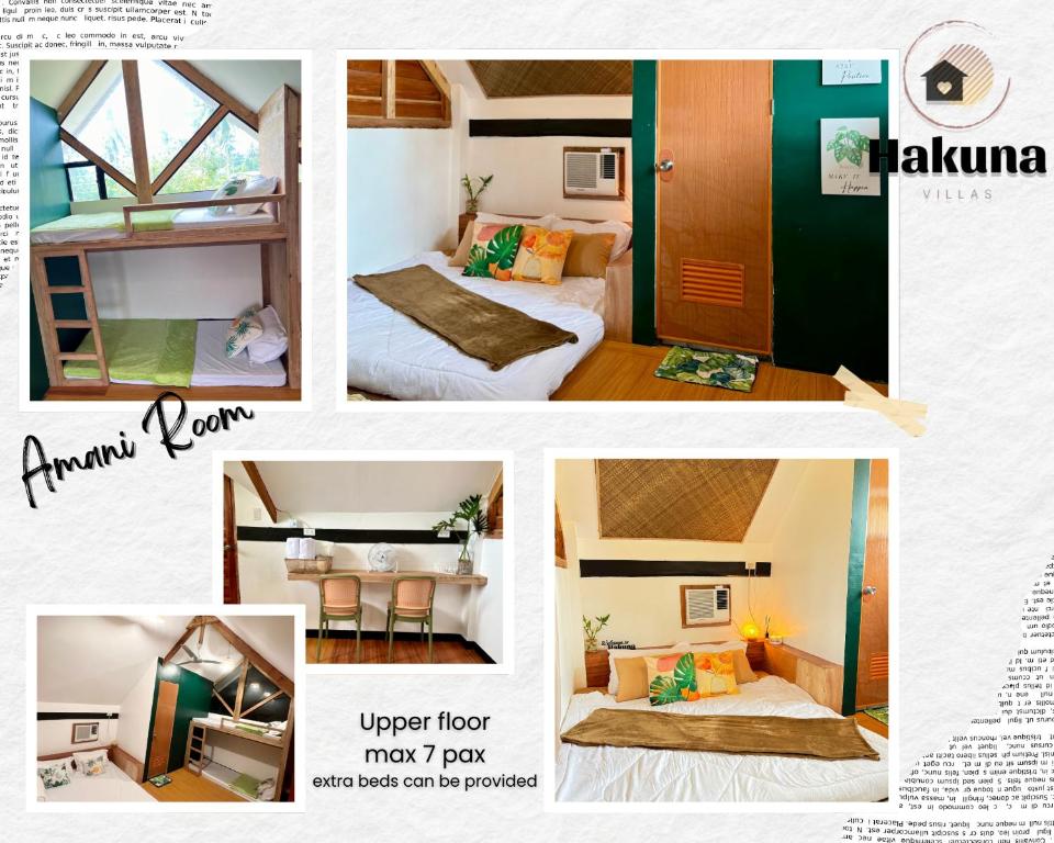 Postel nebo postele na pokoji v ubytování Hakuna Villas