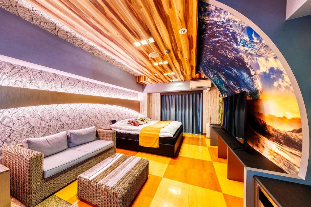 Posezení v ubytování HOTEL ATLANTIS NUMAZU -Adult Only