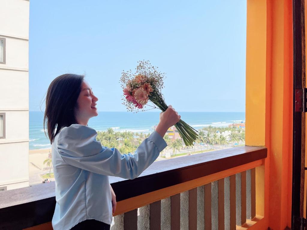 Balkón nebo terasa v ubytování Zenta Sea View Hotel
