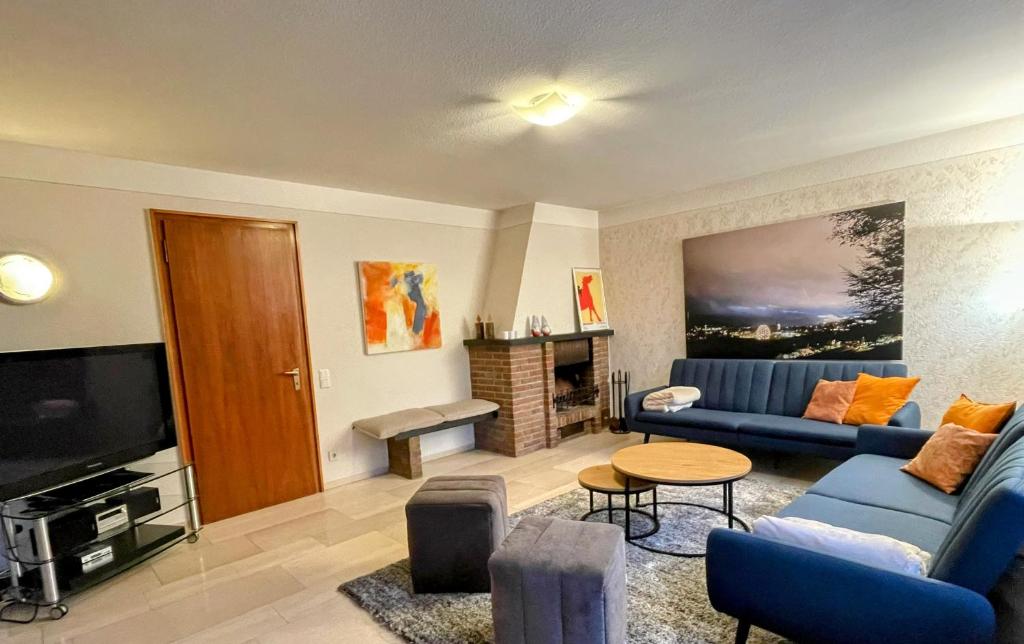 Televisyen dan/atau pusat hiburan di Ferienhaus Winterberg