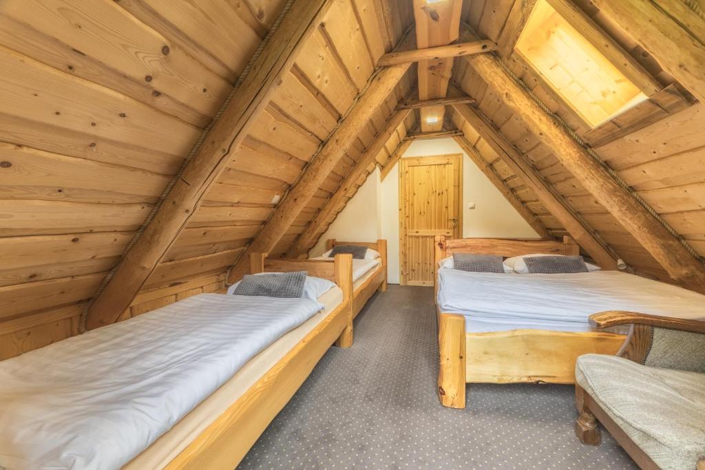 Postel nebo postele na pokoji v ubytování Penzión Michal