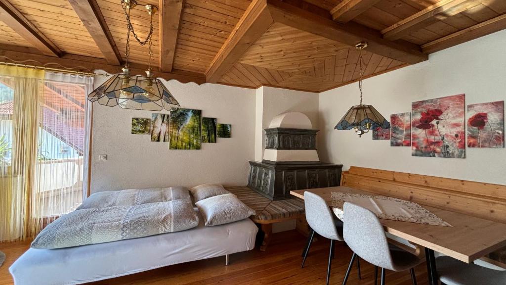 Postel nebo postele na pokoji v ubytování Residence Barbara