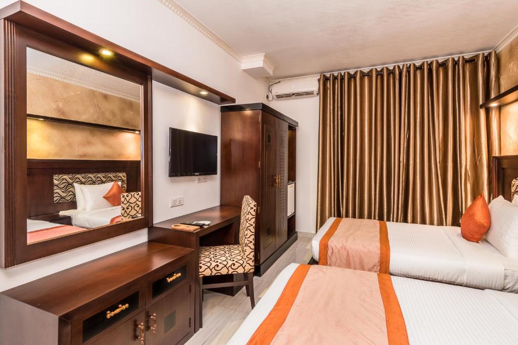 Postel nebo postele na pokoji v ubytování Mount Best Hotel- Mount Lavinia