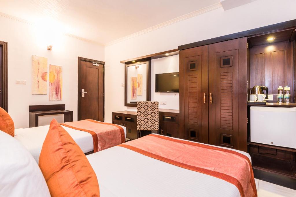 Postel nebo postele na pokoji v ubytování Mount Best Hotel- Mount Lavinia