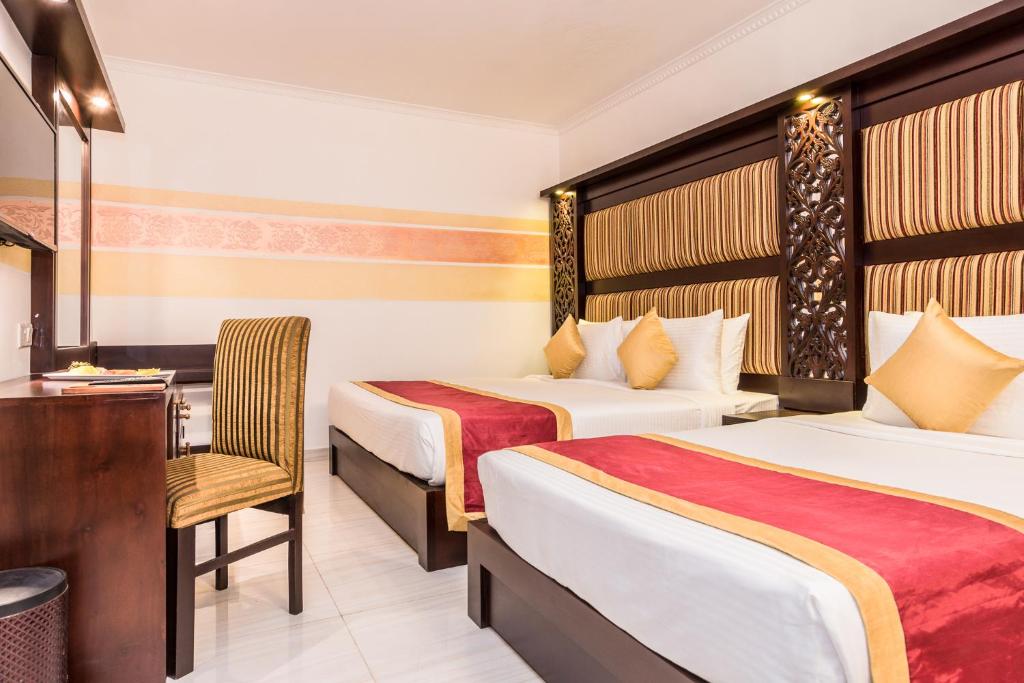 Postel nebo postele na pokoji v ubytování Mount Best Hotel- Mount Lavinia