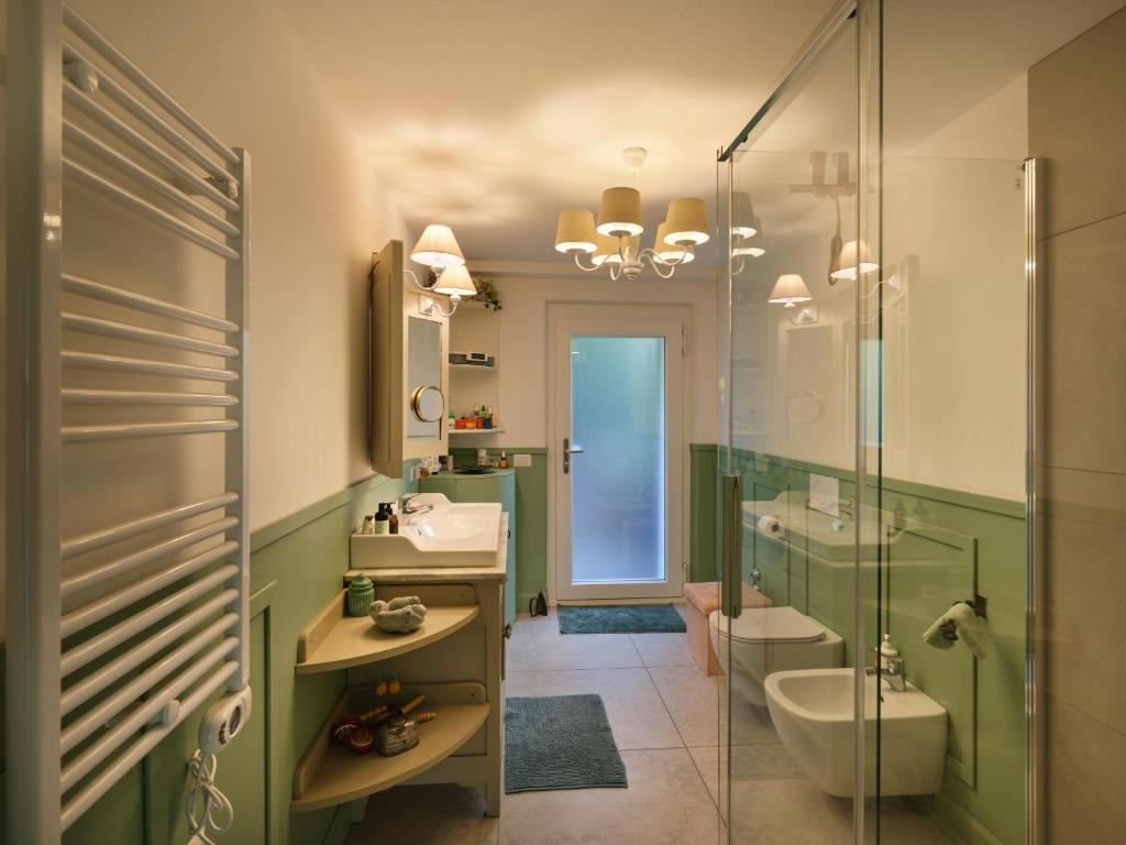 Koupelna v ubytování casa mileti