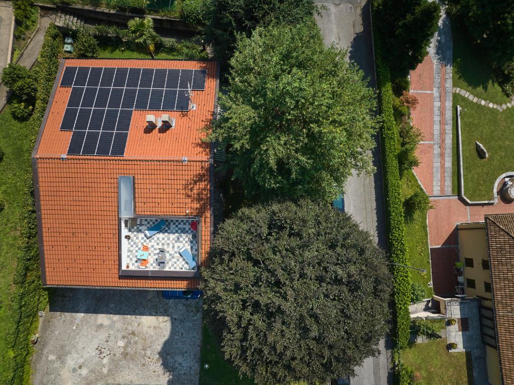Letecký snímek ubytování casa mileti