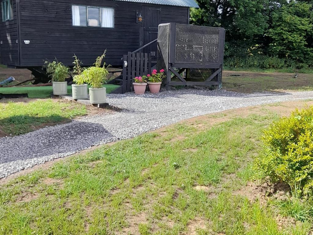 Zahrada ubytování Lower Haven Shepherds Hut