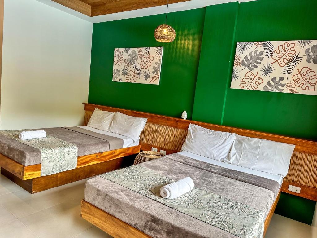 Postel nebo postele na pokoji v ubytování TEZA Resort