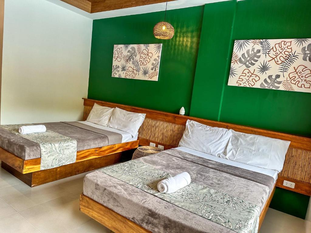 Postel nebo postele na pokoji v ubytování TEZA Resort