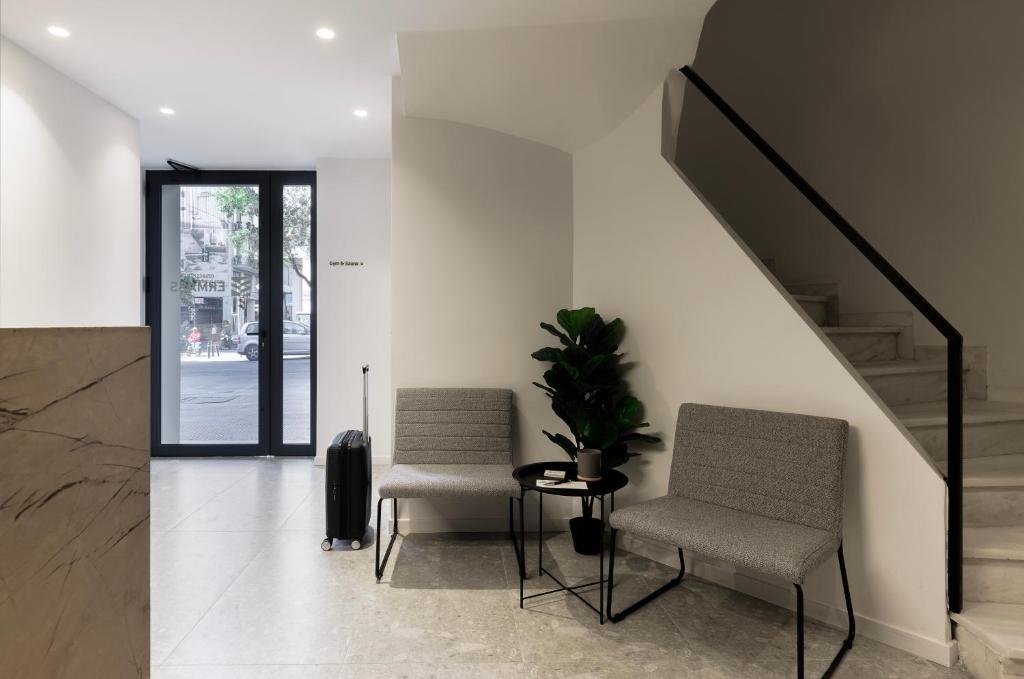 Posezení v ubytování Ermass Modern Living Apartments