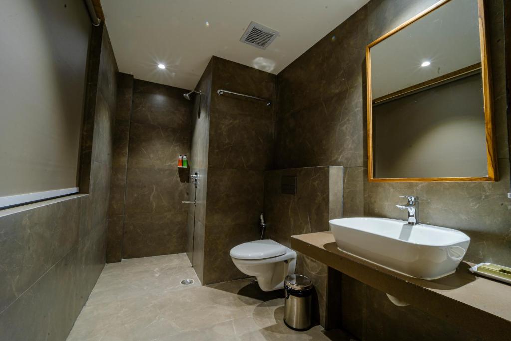 Koupelna v ubytování Hotel Palacio Regency