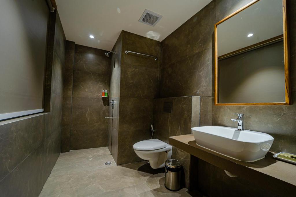 Koupelna v ubytování Hotel Palacio Regency