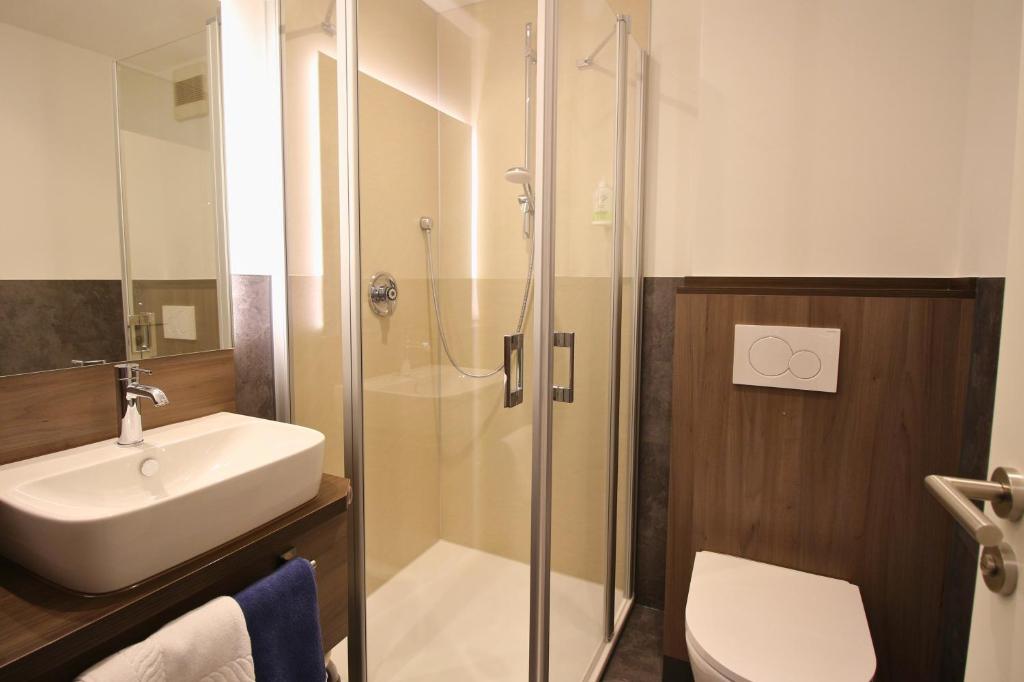 Koupelna v ubytování Hotel Graf Balduin