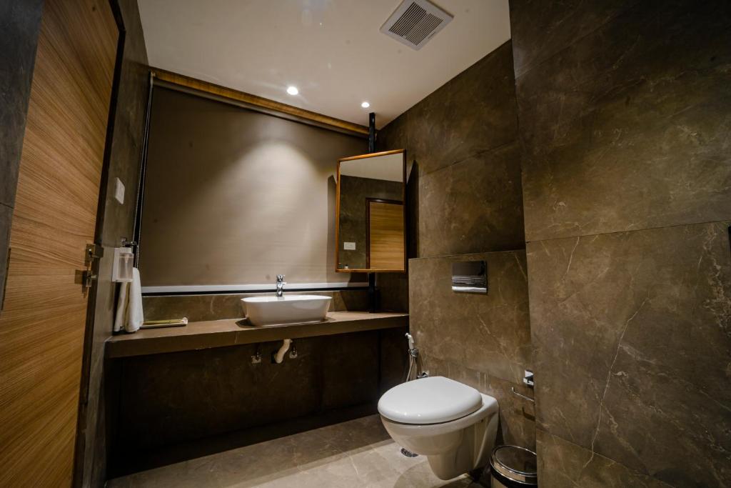 Koupelna v ubytování Hotel Palacio Regency
