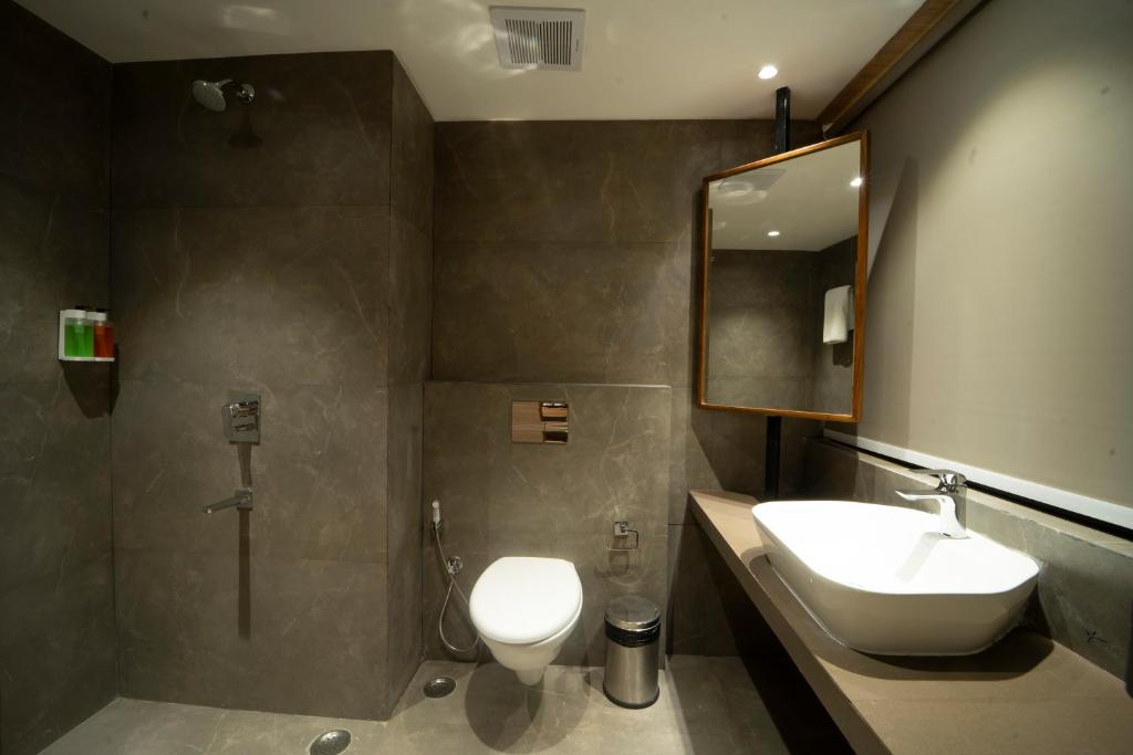 Koupelna v ubytování Hotel Palacio Regency