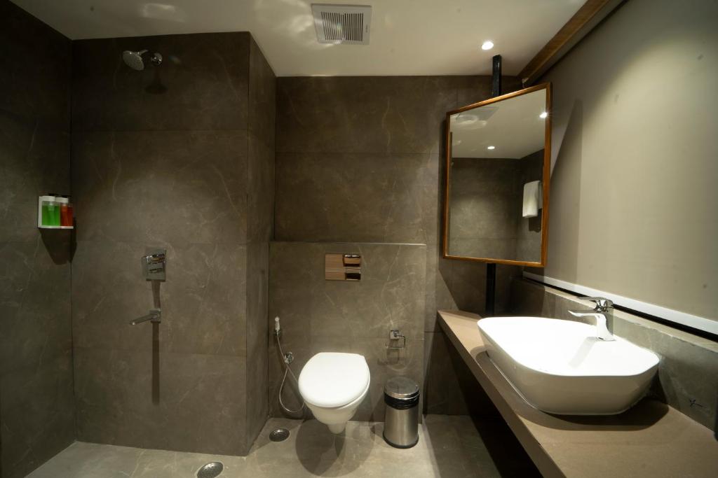 Koupelna v ubytování Hotel Palacio Regency