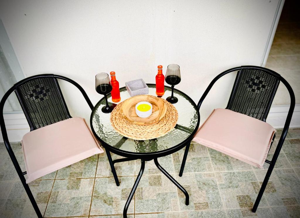 Nápoje v ubytování Gemütliche Wohnung mit Balkon