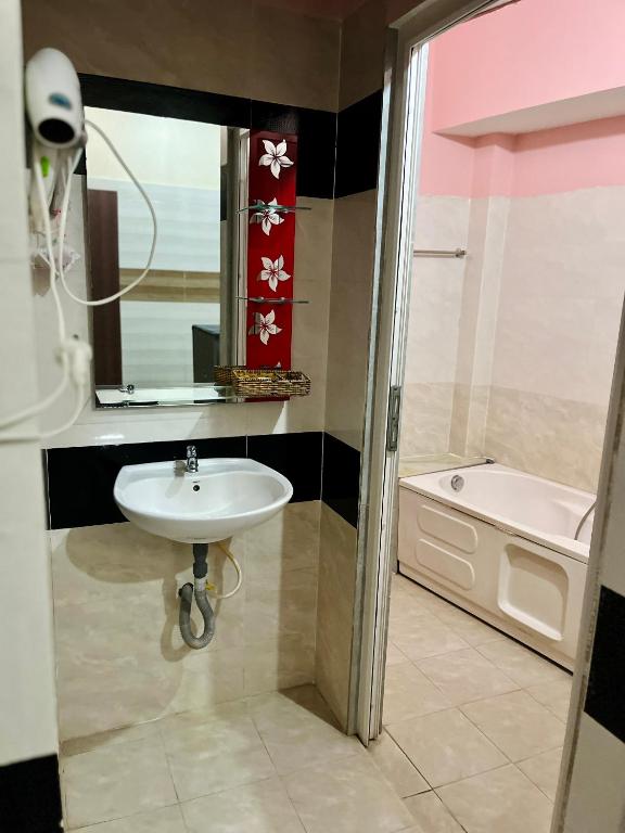 Phòng tắm tại T'H Homestay
