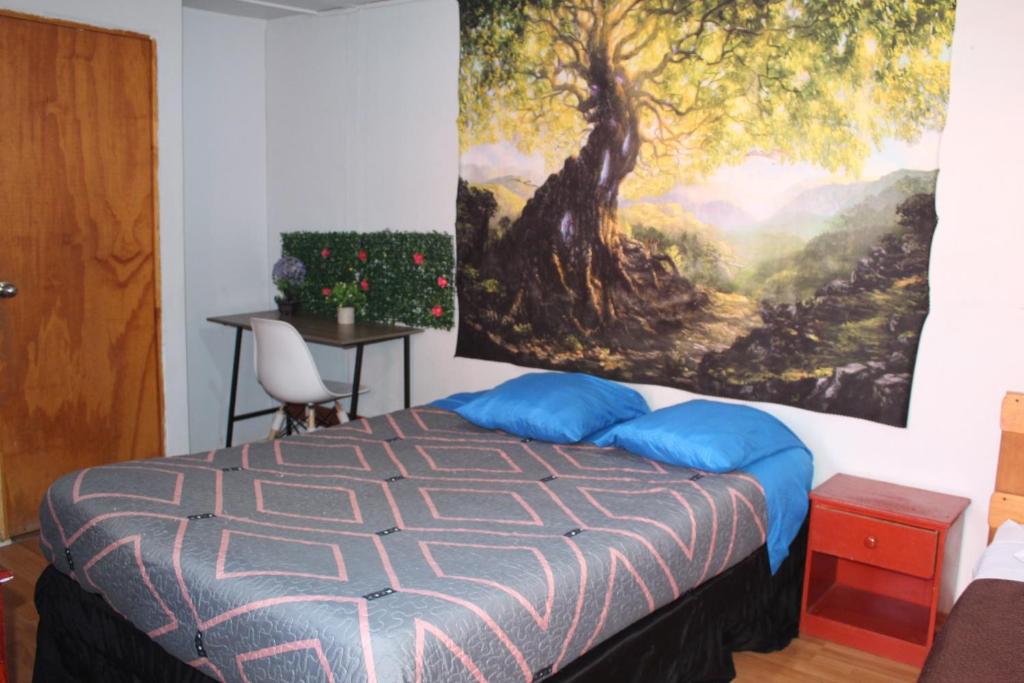Postel nebo postele na pokoji v ubytování El valle