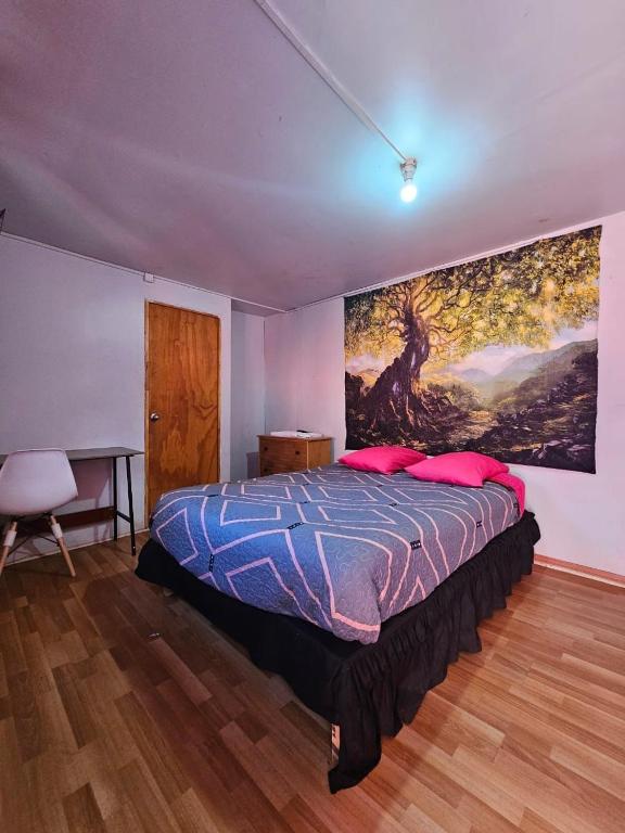Postel nebo postele na pokoji v ubytování El valle