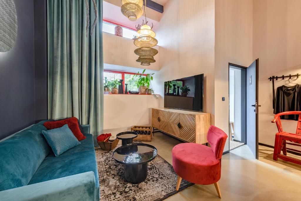 Posezení v ubytování Art Apartmens Kyjov