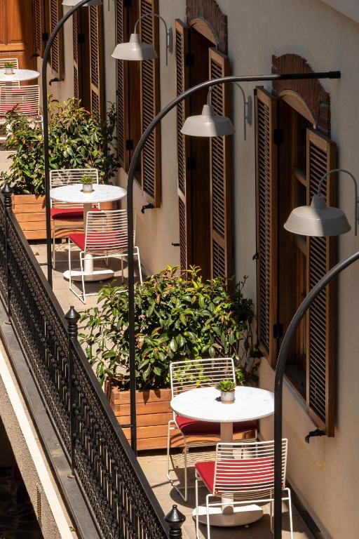 شرفة أو تراس في Ecole St. Pierre Hotel