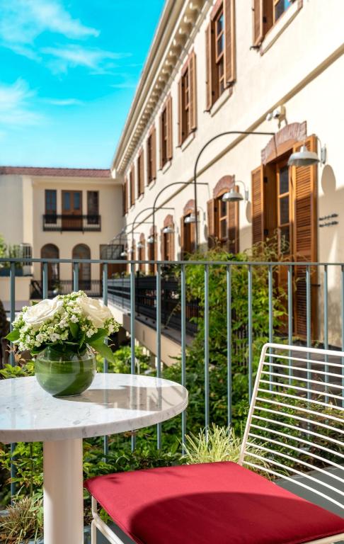 شرفة أو تراس في Ecole St. Pierre Hotel