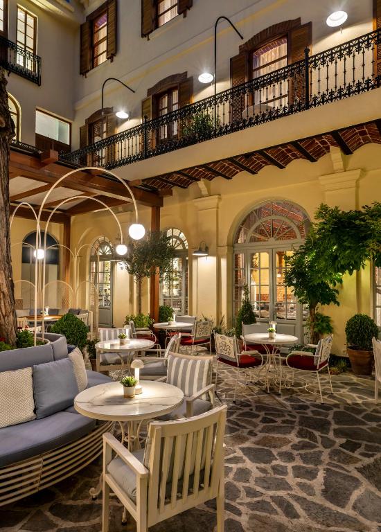 منطقة جلوس في Ecole St. Pierre Hotel