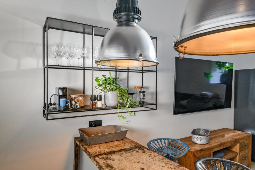 TV a/nebo společenská místnost v ubytování Art Apartmens Kyjov