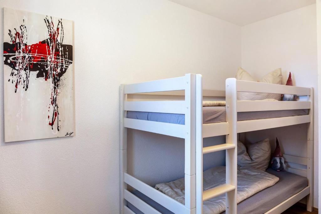 Postel nebo postele na pokoji v ubytování Manu's Bergblick