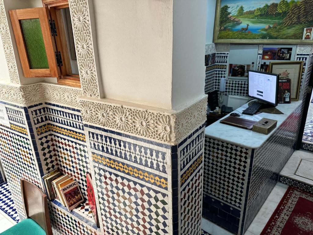 Kuchyň nebo kuchyňský kout v ubytování Riad Shama Fes