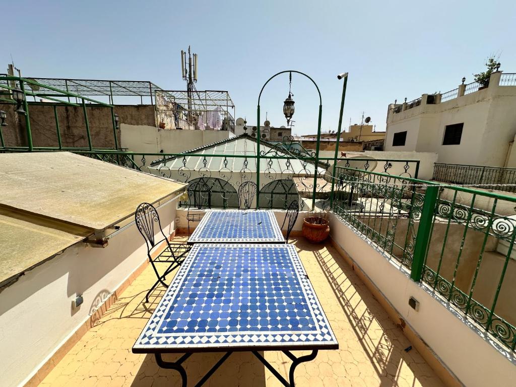 Balkón nebo terasa v ubytování Riad Shama Fes