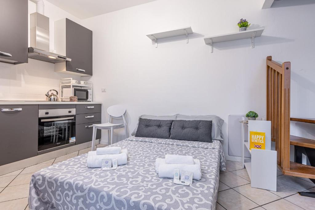 Kuchyň nebo kuchyňský kout v ubytování Gallarate Central Suite